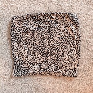 Cheetah print tube top from american eagle,size XS
